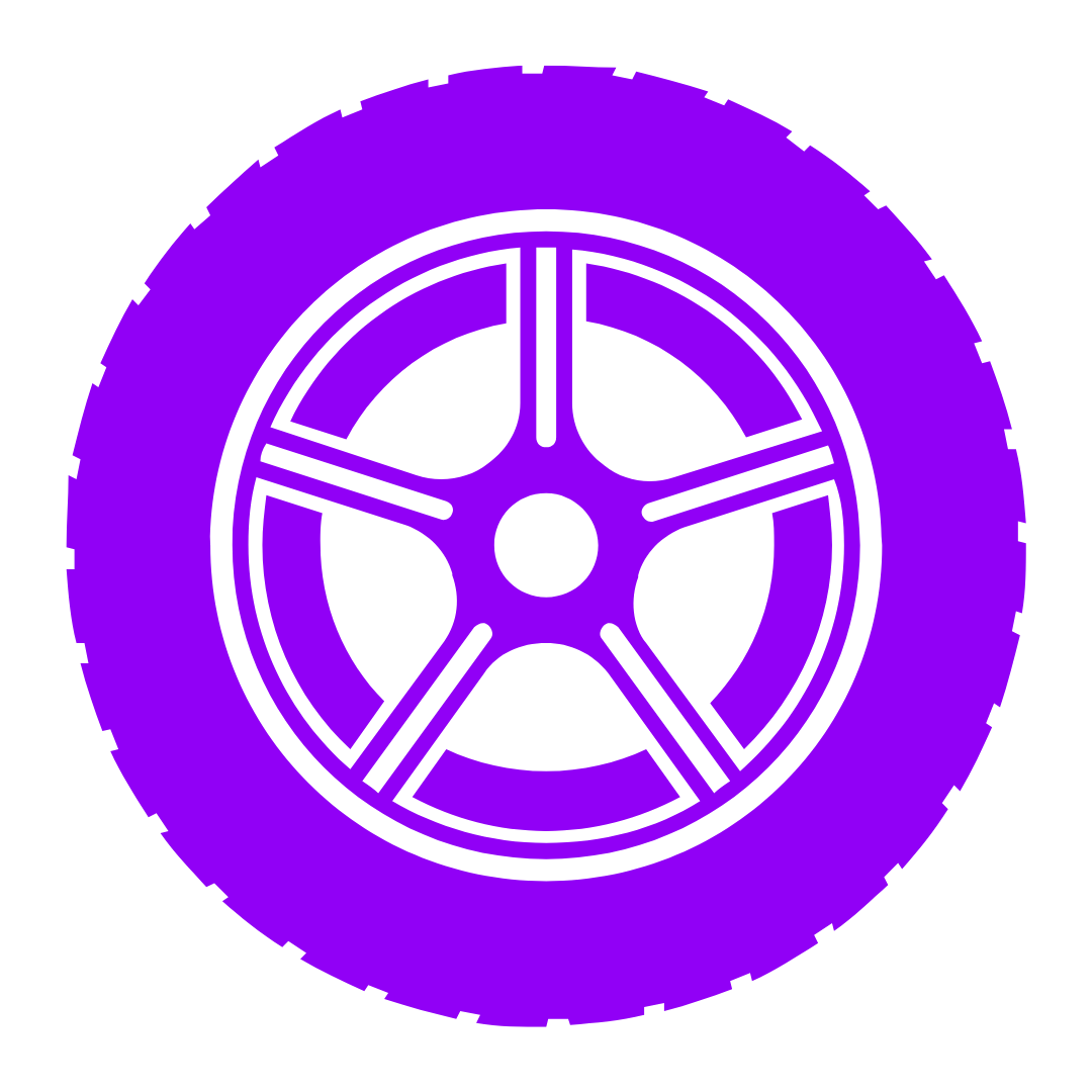 purple tyres